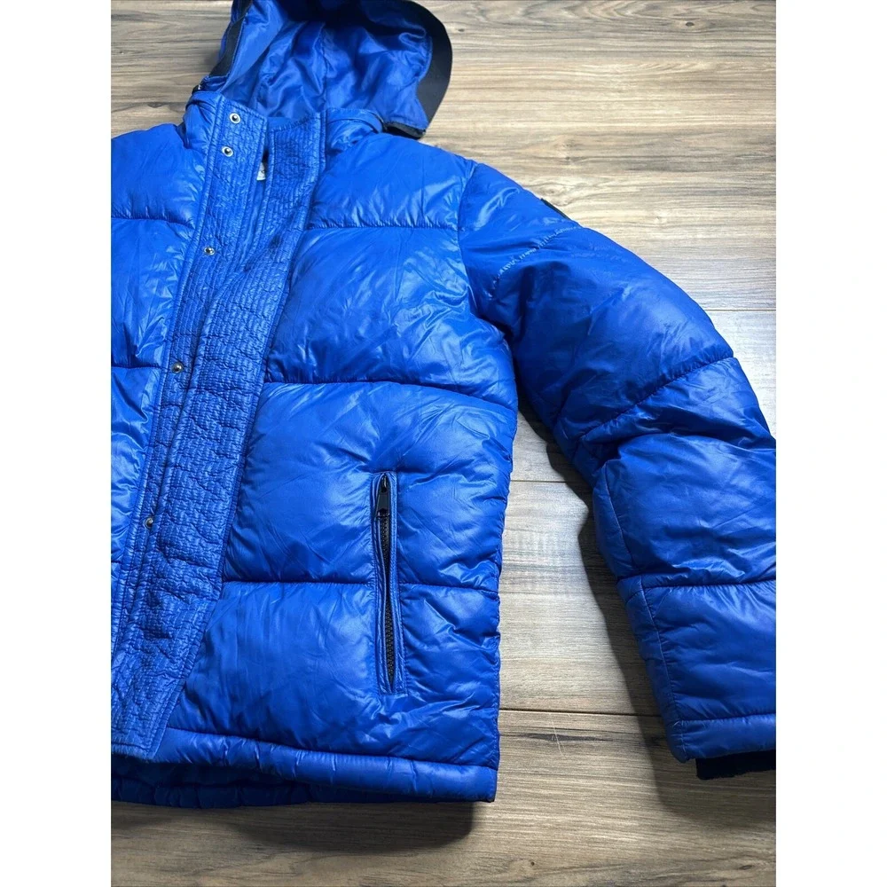 TOPMAN Full Zip Puffer‎ Jacket Size XS With Removable Hood RN 125149